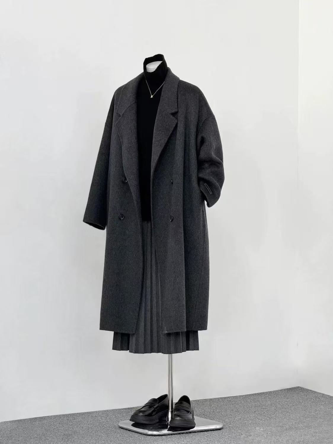 Double-faced Wool Overcoat