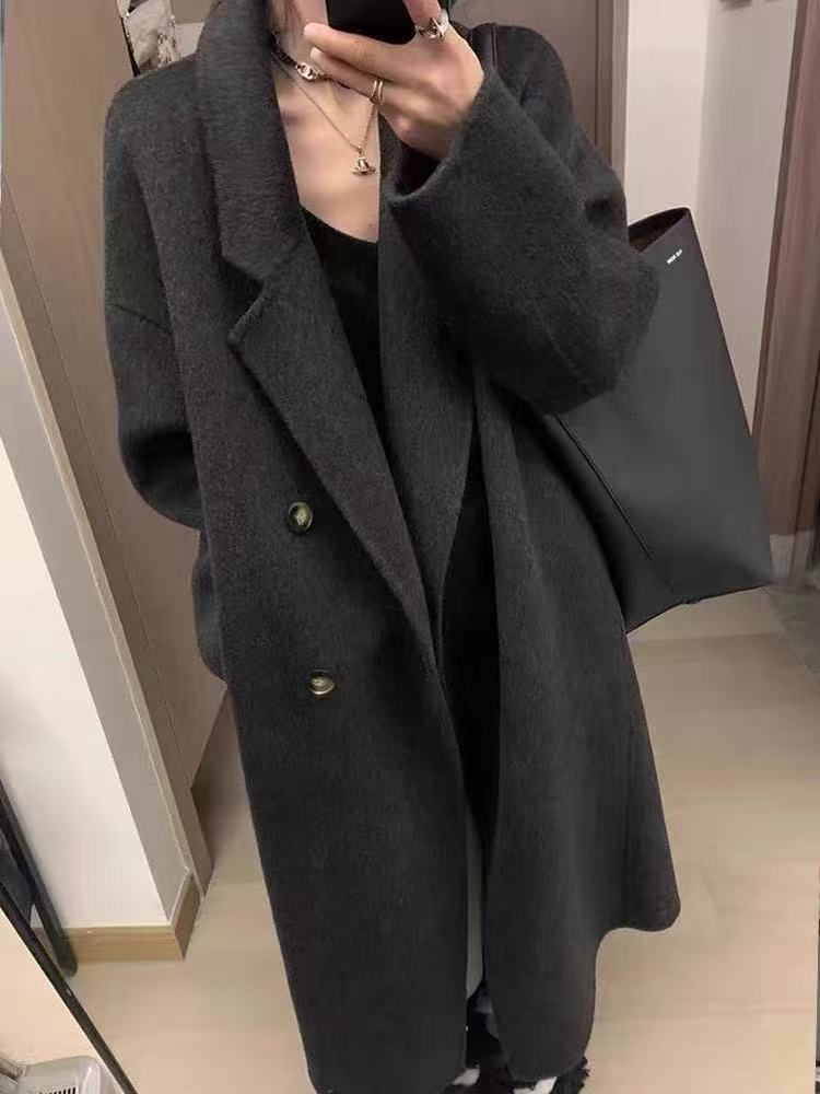 Double-faced Wool Overcoat