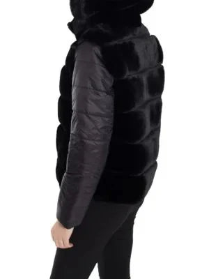 PUFF JACKET WITH FUR PANELS