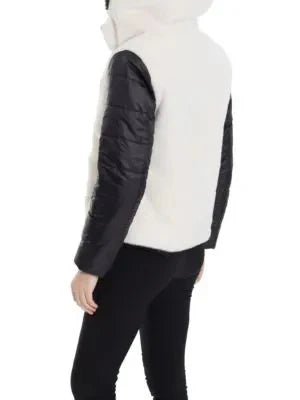 PUFF JACKET WITH FUR PANELS